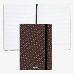 BOSS Monogram Camel Lined A5 Notebook HNH412XL