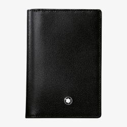 Montblanc Meisterstuck Black Leather Business Cardholder With Gusset 7167