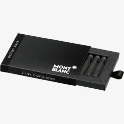 Montblanc Ink Cartridges (Pack of 8)- Mystery Black 105191