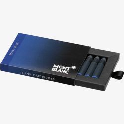 Montblanc Ink Cartridges (Pack of 8)-Royal Blue 105193