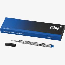 Montblanc 1x Rollerball Capless Refill- Pacific Blue (Medium) 113778