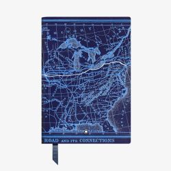 Montblanc Meisterstuck Around The World In 80 Days Blue Lined Notebook 134713