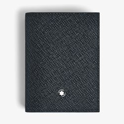 Montblanc Sartorial Tweed Blue Leather 4CC Card Holder 220391