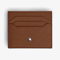 Montblanc Sartorial Fauve Leather 6CC Card Holder 220432