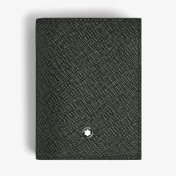 Montblanc Sartorial Tweed Khaki Leather 4CC Card Holder 220392