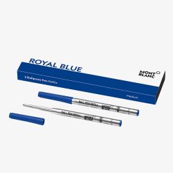 Montblanc Two Pack Royal Blue Ballpoint Refill 128215