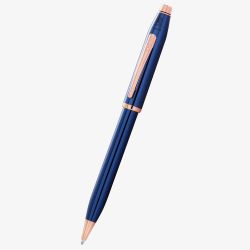 Cross Century II Translucent Cobalt Blue Lacquer Ballpoint Pen AT0082WG-138