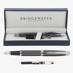 Bridgewater Lancaster Gunmetal and Chrome Fountain Pen 341521
