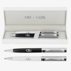 Bridgewater White & Black Mr & Mrs Boxed Occasion Pen 341500