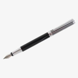 Black Lined Fountain Pen P-11