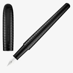 BOSS Contour Bauhaus Black Fountain Pen HSM6432A