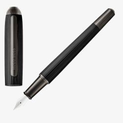 BOSS Contour Pinstripe Black Fountain Pen HSV6762A