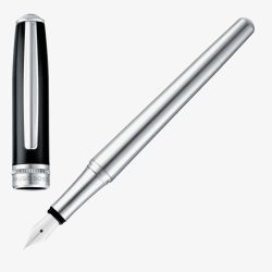 BOSS Essential Classic Black & Chrome Fountain Pen HSN6872A