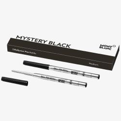 Montblanc 2 Ballpoint Refills Medium Mystery Black 128211