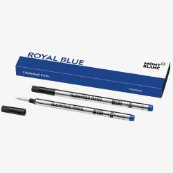 Montblanc 2 Rollerball Medium Royal Blue Refills 128233