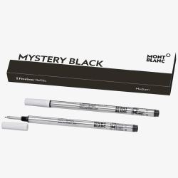 Montblanc 2 Fineliner Refills Medium Mystery Black 128246