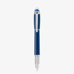 Montblanc Star Walker Blue Planet Precious Fountain Pen 132439