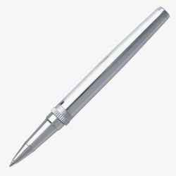 BOSS Gear Metal Silver Chrome Rollerball Pen HSN9675B