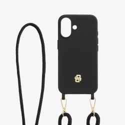 BOSS Double B Black & Gold iPhone Case With Strap HEH520A16N