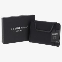 Equilibrium Mens Black Magnetic Pop Up Credit Card Holder 359845