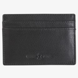 Black Leather Slim Credit Card RFID Wallet LX-06