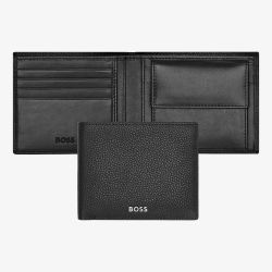 BOSS Classic Grained Black Money Wallet HLM416A