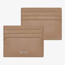 BOSS Classic Grained Camel Card Holder Wallet HLC416X
