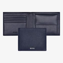 BOSS Classic Grained Navy Money Wallet Wallet HLM416N