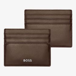 BOSS Classic Smooth Brown Card Holder Wallet HLC403Y