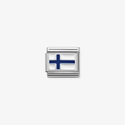 Nomination CLASSIC Silvershine Finland Flag Charm 330207/10