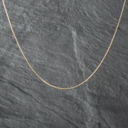 Second Hand 9ct Yellow Gold Super Fine Diamond Cut 18 Inch Belcher Chain 41011155