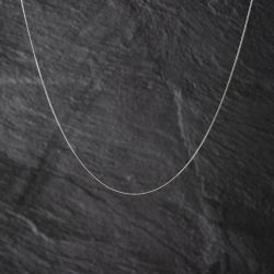 Second Hand 9ct White Gold Fine 18 Inch Curb Chain 41011165