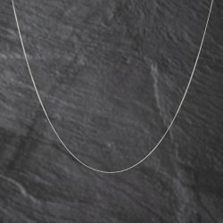 Second Hand 9ct White Gold Fine 18 Inch Curb Chain 41011166