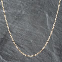 Second Hand 9ct Yellow Gold 17 Inch Curb Chain 41021360