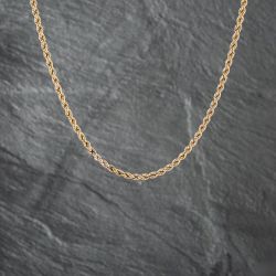 Second Hand 9ct Yellow Gold 18 Inch Rope Chain 41021368