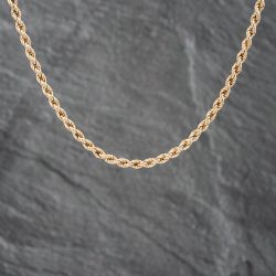 Second Hand 9ct Yellow Gold 19 Inch Rope Chain 41021384