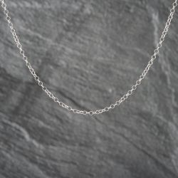 Second Hand 9ct White Gold 18 Inch Trace Chain 41021395