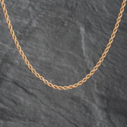 Second Hand 9ct Yellow Gold 18 Inch Rope Chain 41021535