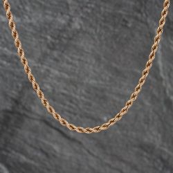 Second Hand 9ct Yellow Gold 16 Inch Rope Chain 41021548