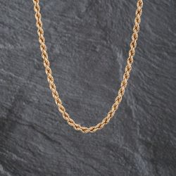 Second Hand 9ct Yellow Gold 16 Inch Rope Chain 41021588