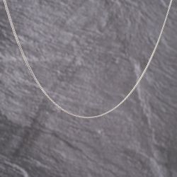 Second Hand 9ct White Gold 18 Inch Curb Chain 41021674