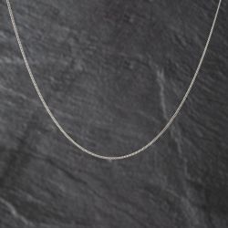 Second Hand 18ct White Gold Fine 20 Inch Curb Chain 41021694