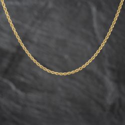 Second Hand 9ct Yellow Gold 20 Inch Rope Chain 41021709