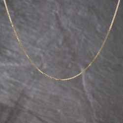 Second Hand 9ct Yellow Gold 16 Inch Box Chain 41021744