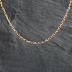 Second Hand 9ct Yellow Gold 17 Inch Prince Of Wales Chain 4102355