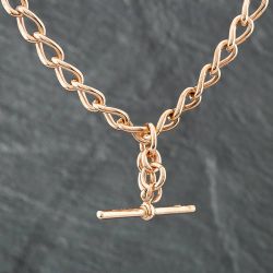 Second Hand 9ct Rose Gold 15 Inch Albert Chain 41041053