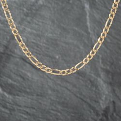 Second Hand 9ct Yellow Gold 19 Inch Figaro Chain 41041293