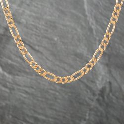 Second Hand 9ct Yellow Gold 3+1 23 Inch Figaro Chain 41041347