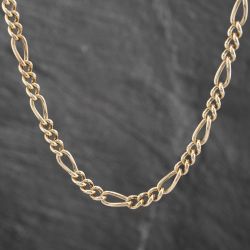 Second Hand 9ct Yellow Gold 19 Inch Figaro Chain 41041395