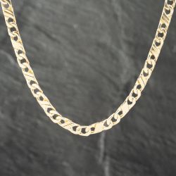 Second Hand 14ct Yellow Gold Double Fancy 26 Inch Curb Chain 41041432